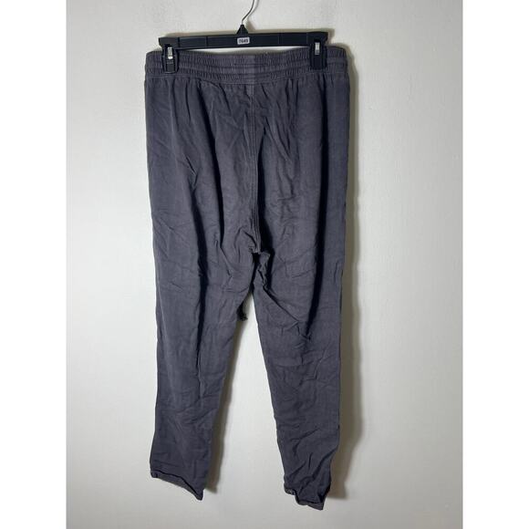 Womens Current/Elliot Black Drawstring Wide Leg Sweatpants Sz M - Picture 2 of 3